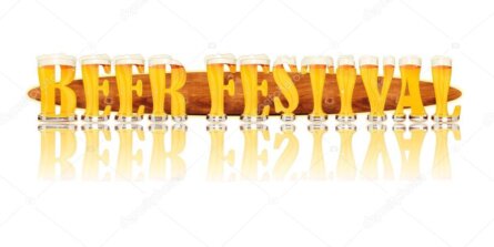 Schankwagen der Brauerei Kürzdörfer im Einsatz auf einem Festplatz